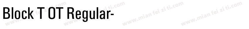 Block T OT Regular字体转换